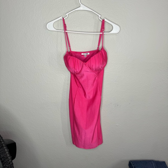 Fashion Nova Breaking It Down Mini Dress - Hot Pink - Size Medium - Picture 4 of 6